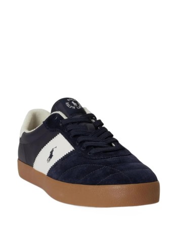 polo ralph lauren sneaker mancrt vulc iii-sneakers-low top lace - 816p15847002 hunter navy deckwash white 2