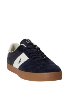 polo ralph lauren sneaker mancrt vulc iii-sneakers-low top lace - 816p15847002 hunter navy deckwash white