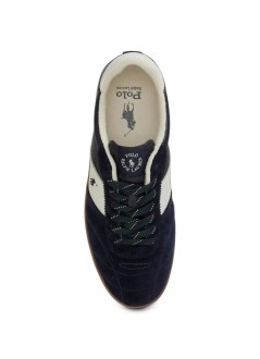 polo ralph lauren sneaker mancrt vulc iii-sneakers-low top lace - 816p15847002 hunter navy deckwash white