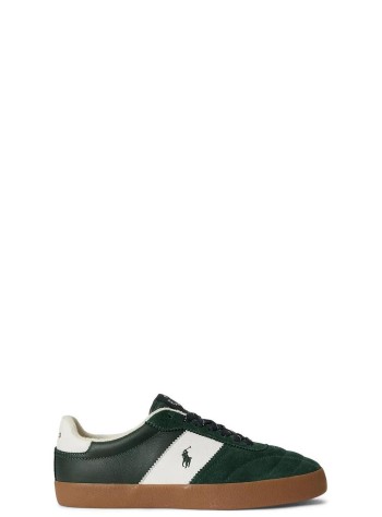 polo ralph lauren sneaker mancrt vulc iii-sneakers-low top lace - 816p15847001 new forest deckwash white