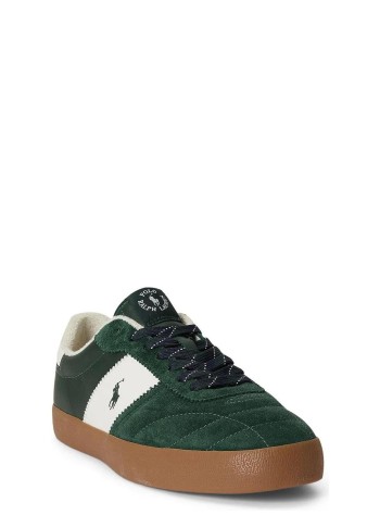 polo ralph lauren sneaker mancrt vulc iii-sneakers-low top lace - 816p15847001 new forest deckwash white 2