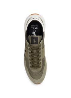 polo ralph lauren sneaker mantrain 89 pp-sneakers-low top lace - 809p15709004 cruise olive