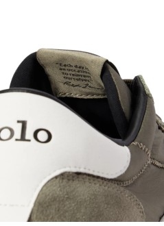 polo ralph lauren sneaker mantrain 89 pp-sneakers-low top lace - 809p15709004 cruise olive