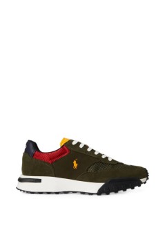 polo ralph lauren sneaker maneldridge-sneakers-low top lace - 809p17879001 estate olive multi