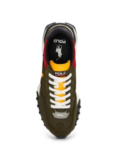 polo ralph lauren sneaker maneldridge-sneakers-low top lace - 809p17879001 estate olive multi