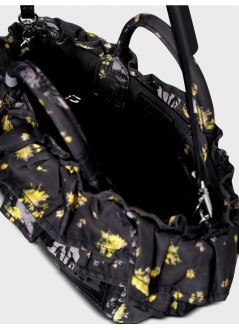 ganni crossbody womanmini shopper ruffle print - b2040018 0fg