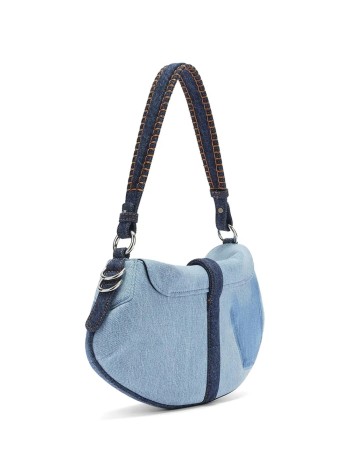 ganni handbag womanb-kat denim - b2060038 567 2