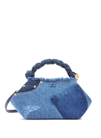 ganni crossbody womanbou small denim - b2100128 567