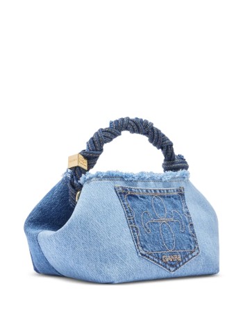 ganni crossbody womanbou small denim - b2100128 567 2