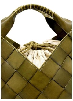 dragon diffusion handbag womanbotteghe - 8108 kaki