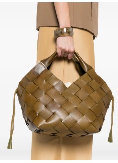 dragon diffusion handbag womanbotteghe - 8108 kaki