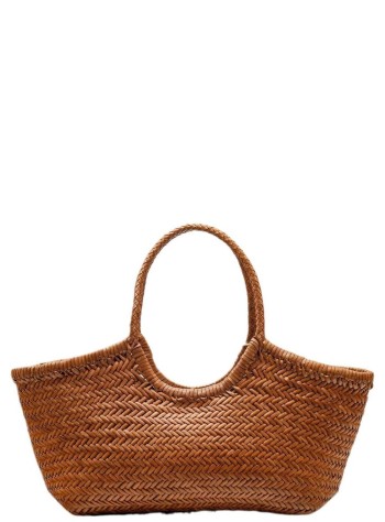 dragon diffusion handbag womannantucket basket big - 8822 tan black edge