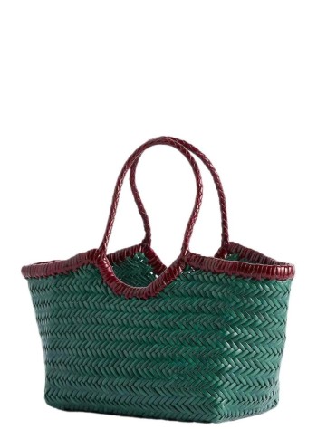 dragon diffusion handbag womannantucket small bi-colour - 8829bi forest bordo 2