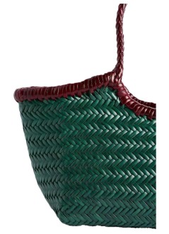 dragon diffusion handbag womannantucket small bi-colour - 8829bi forest bordo