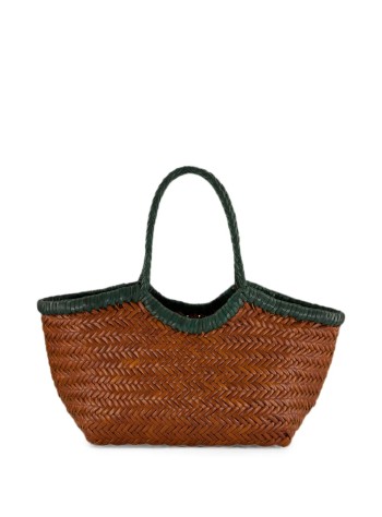 dragon diffusion handbag womannantucket small bi-colour - 8829bi tan forest
