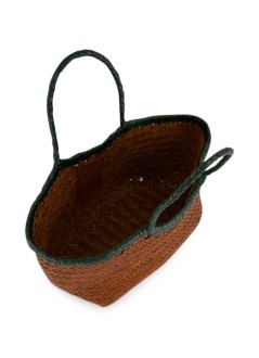 dragon diffusion handbag womannantucket small bi-colour - 8829bi tan forest