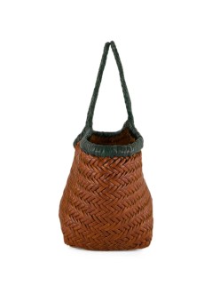 dragon diffusion handbag womannantucket small bi-colour - 8829bi tan forest