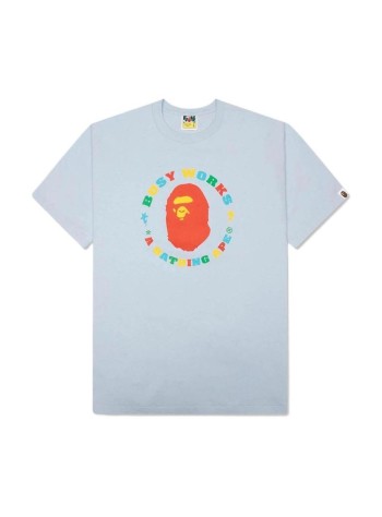bape camiseta hombre colors busy works sta tee m - 001tem301027m sax