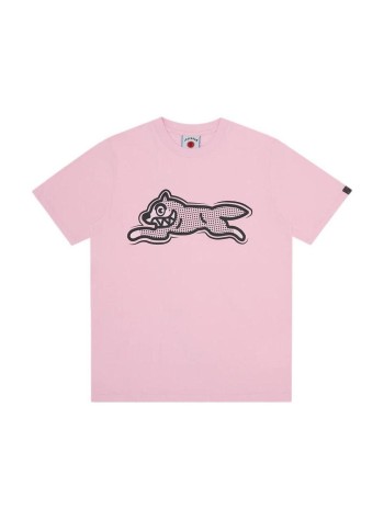 icecream t-shirt manhalf tone running dog t-shirt - icts26366 pink