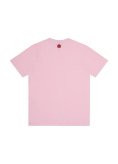 icecream t-shirt manhalf tone running dog t-shirt - icts26366 pink