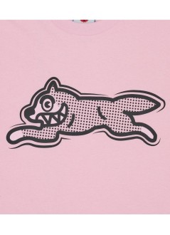 icecream t-shirt manhalf tone running dog t-shirt - icts26366 pink