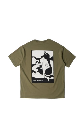 by parra t-shirt manwaiting for you t-shirt - 56110 green 2