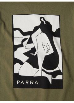 by parra t-shirt manwaiting for you t-shirt - 56110 green