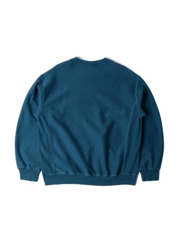 by parra sweater manballoon logo cross-grain crewneck - 56226 blue 2