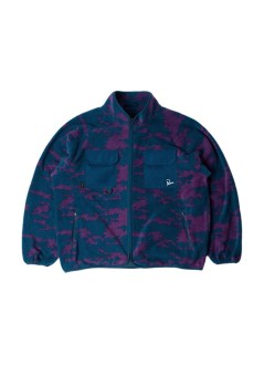 by parra sweater manpurple darwin camo fleece - 56255 blue
