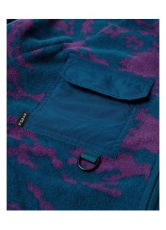 by parra sweater manpurple darwin camo fleece - 56255 blue