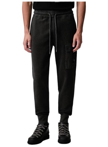 c.p.company pant  mansweatpants cargo pant in brushed emerized diagonal fleece - 21cmsp191a006614g 985 2