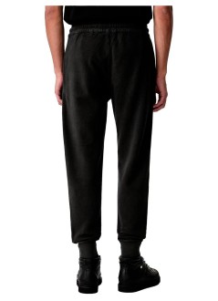 c.p.company pant  mansweatpants cargo pant in brushed emerized diagonal fleece - 21cmsp191a006614g 985