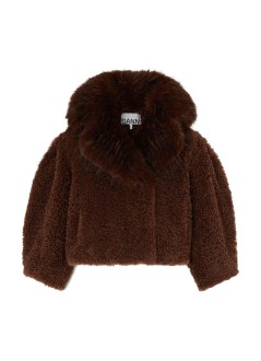 ganni outerwear womanalternative shearling jacket - a1130028 zxg