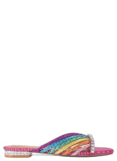kurt geiger sandal womancrystal strap flat mule - 5853769609 69