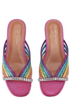 kurt geiger sandal womancrystal strap flat mule - 5853769609 69