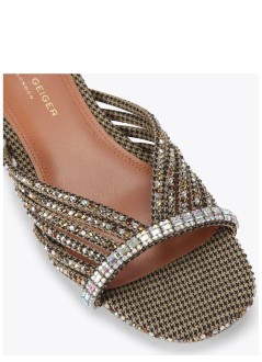 kurt geiger sandal womancrystal strap flat mule - 5853743609 43