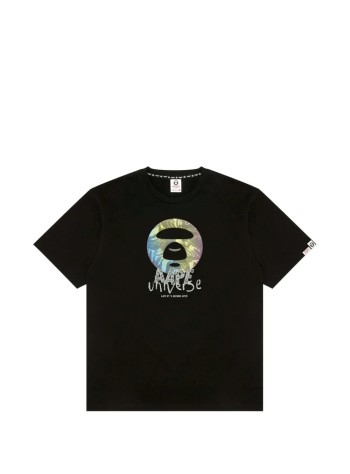 aape by a bathing ape t-shirt manaape  basic tee - aaptem1838xxqbkx bkx