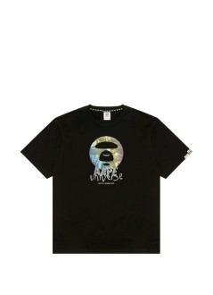 aape by a bathing ape t-shirt manaape  basic tee - aaptem1838xxqbkx bkx