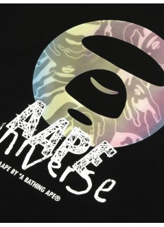 aape by a bathing ape t-shirt manaape  basic tee - aaptem1838xxqbkx bkx