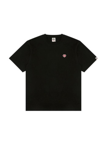 aape by a bathing ape t-shirt manaape heart aape now tee - aaptem1807xxqbkx bkx