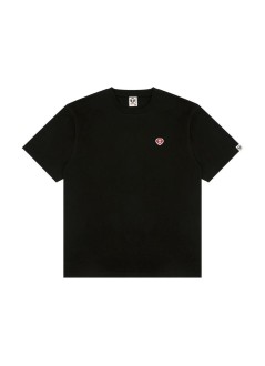 aape by a bathing ape t-shirt manaape heart aape now tee - aaptem1807xxqbkx bkx