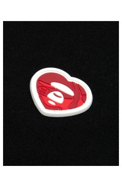 aape by a bathing ape t-shirt manaape heart aape now tee - aaptem1807xxqbkx bkx