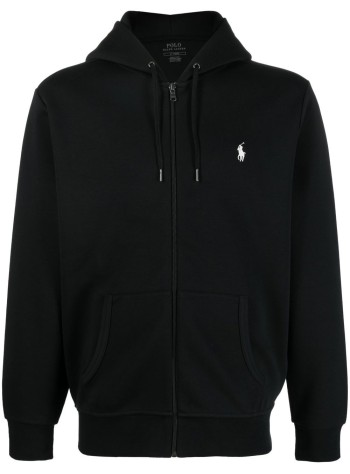 polo ralph lauren sweater mandouble-knit full-zip hoodie - 710888282001 polo black