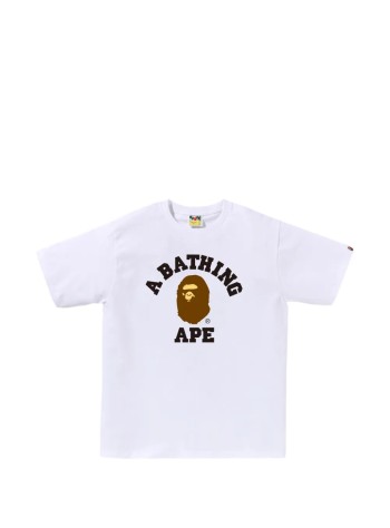 bape camiseta hombre college tee m - 001tem301001m white