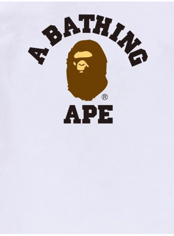 bape camiseta hombre college tee m - 001tem301001m white 2