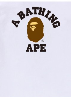 bape camiseta hombre college tee m - 001tem301001m white