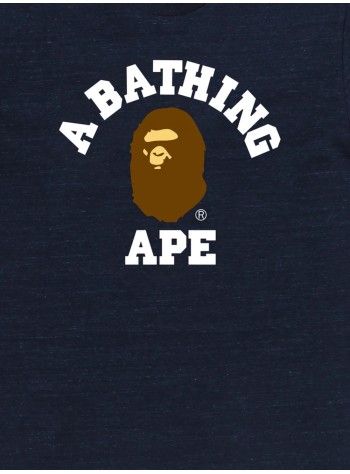 bape camiseta hombre college tee m - 001tem301001m navy 2