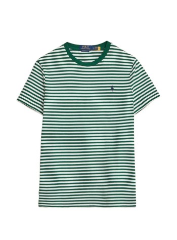 polo ralph lauren camiseta hombre short sleeve custom slim fit cotton t-shirt - 710956828506 new forest white