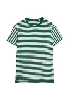 polo ralph lauren camiseta hombre short sleeve custom slim fit cotton t-shirt - 710956828506 new forest white