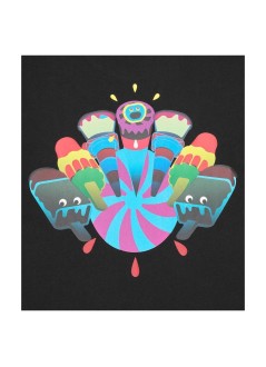 icecream t-shirt mansoft serve icecream land t-shirt - icts26359 black